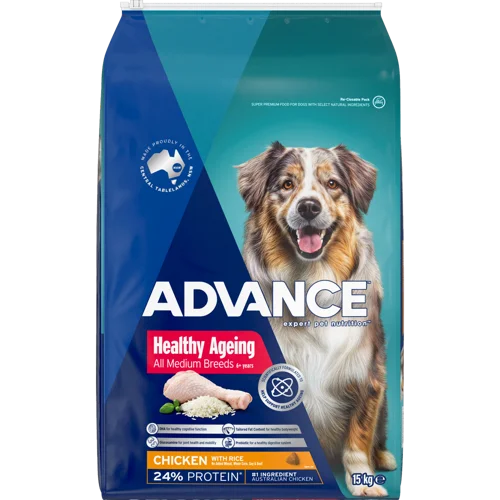 Advance Healthy Ageing Medium Adult Dry Dog Food Chicken With Rice