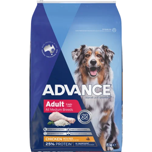 Advance Medium Adult Dry Dog Food Chicken With Rice