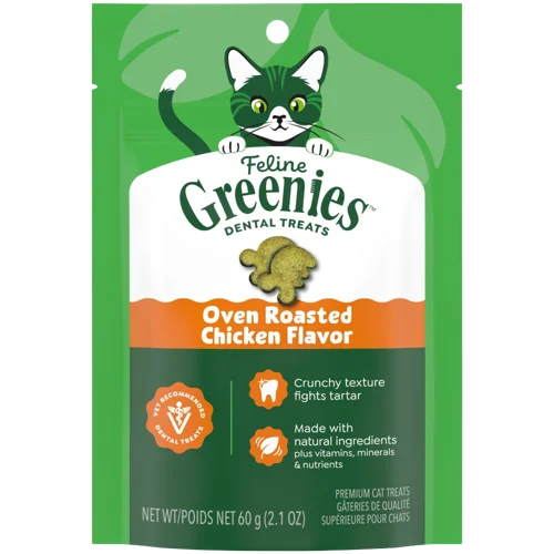 Greenies Cat Treats Dental Oven Roasted Chicken Flavour