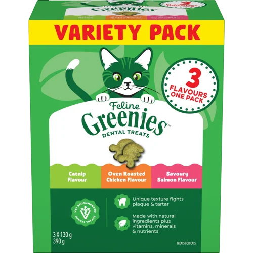 Greenies Feline Variety Pack Dental Cat Treats
