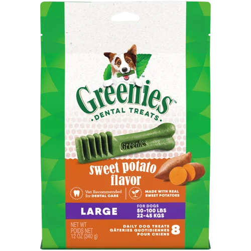 Greenies Sweet Potato Flavoured Large Dog Dental Treats
