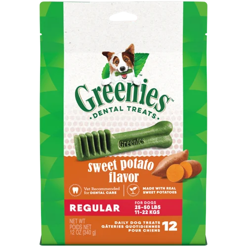 Greenies Sweet Potato Flavoured Regular Dog Dental Treats