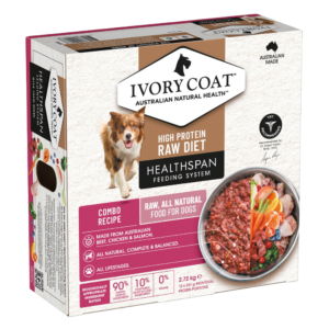 Ivory Coat Healthspan Combo Patties Frozen Raw Adult Dog Food - 12 x 227g