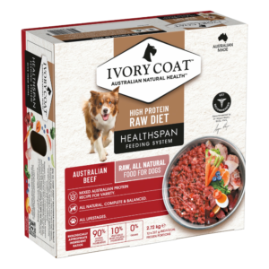 Ivory Coat Healthspan Beef Patties Frozen Raw Adult Dog Food - 12 x 227g