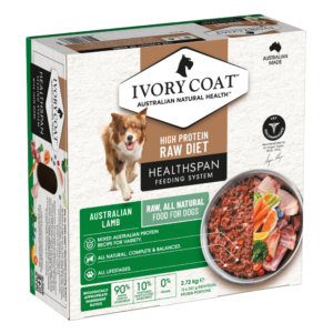 Ivory Coat Healthspan Lamb Patties Frozen Raw Adult Dog Food - 12 x 227g