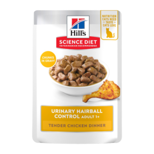 Hill's Science Diet Urinary Hairball Control Adult Wet Cat Food Pouches - 12 x 85g