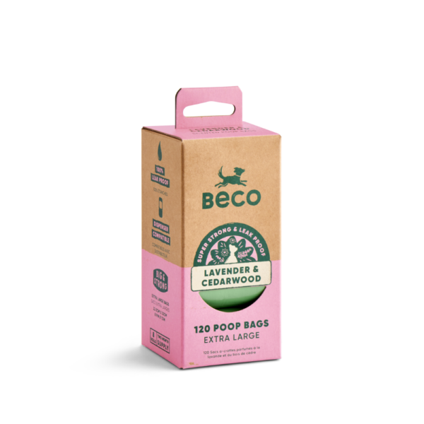 Beco Poop Bags Lavender Cedarwood Scented – 120 pack