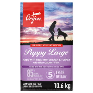 Orijen Chicken Turkey & Fish Large Breed Puppy Dry Dog Food - 10.6kg