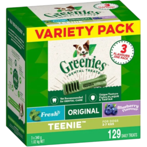 Greenies Variety Pack Teenie Dog Dental Treats - 3 x 43 Chews