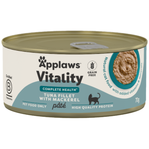 Applaws Vitality Complete Health Tuna & Mackerel Pate Adult Wet Cat Food - 24 x 70g