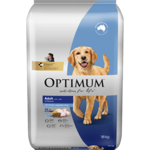 Optimum Adult Dry Dog Food Chicken Vegetables And Rice - 18kg