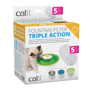 Catit Triple Action Fountain Replacement Filter - 5 Pack