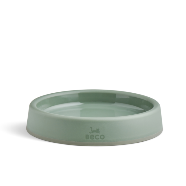 Beco Steady Cat Bowl Olive Green – each