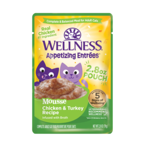 Wellness Appetising Entrees Mousse Chicken and Turkey Wet Cat Food - 8 x 79g