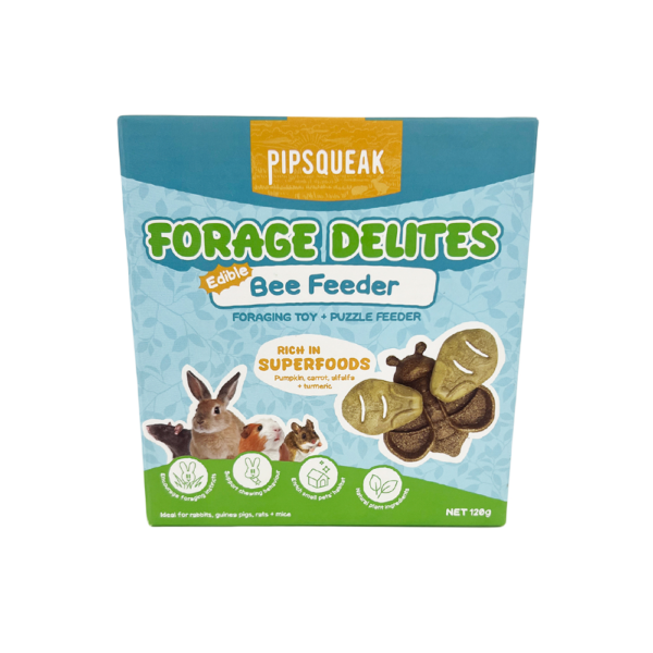 Pipsqueak Forage Delites Bee Feeder Small Pet Treat – 120g