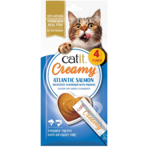 Catit Creamy Atlantic Salmon Cat Treats - 4 x 10g