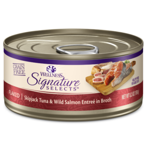 Wellness Signature Selects Flaked Tuna Salmon in Broth Wet Cat Food - 12 x 150g