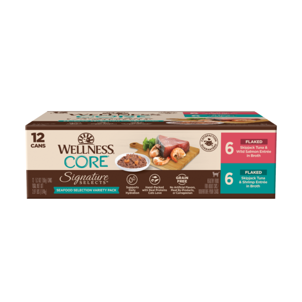 Wellness Signature Selects Seafood Selection Variety Pack Wet Cat Food – 12 x 150g