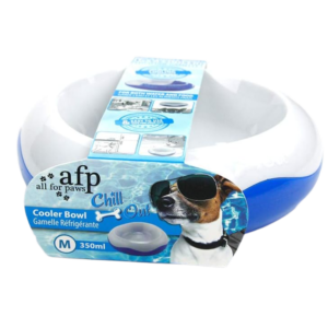 All For Paws Chill Out Freezable Cooler Pet Food and Water Bowl - Medium