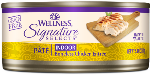 Wellness Signature Selects Pate Boneless Chicken Indoor Cat Wet Food – 12 x 150g