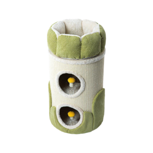 Honeypotcat Arctic Snug Barrel Sisal Hideaway Cat Tree Green - 75cm