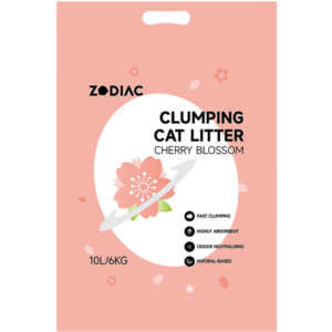 Zodiac Clumping Cat Litter Cherry Blossom - 10L