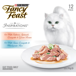 Fancy Feast Inspirations Salmon Tuna Variety Pack Adult Wet Cat Food - 12 x 70g