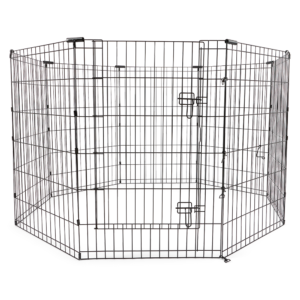 Paws For Life 8 Panel Playpen with Door for Dogs - Large