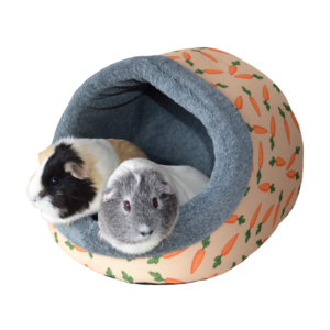 Rosewood Carrot Plush Hooded Bed for Small Pets - One Size