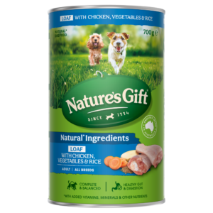 Natures Gift Chicken Rice & Veg Adult Wet Dog Food Cans - 12 x 700g