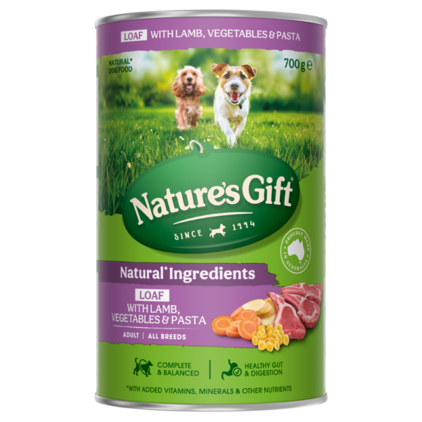 Natures Gift Lamb Pasta & Veg Adult Wet Dog Food – 12 x 700g