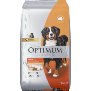 Optimum Adult Large Breed Dry Dog Food Chicken Vegetables And Rice - 18kg