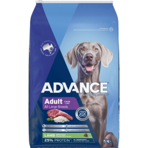 Advance Large Adult Dry Dog Food Lamb With Rice - 15kg
