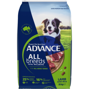 Advance All Breeds Adult Dry Dog Food Lamb And Rice - 20kg