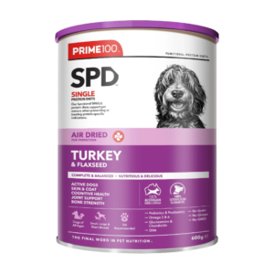 Prime100 SPD Turkey And Flaxseed All Lifestages Air Dried Dog Food - 600g