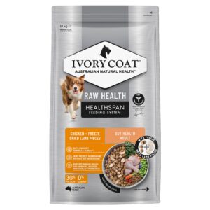 Ivory Coat Raw Health Gut Health Adult Dry Dog Food - 10kg