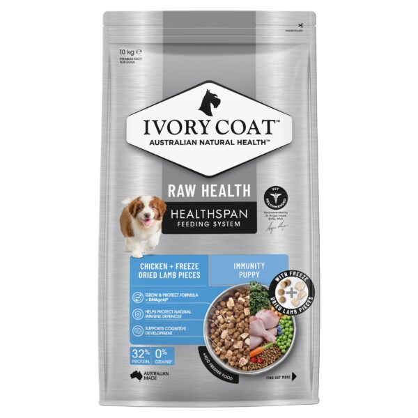 Ivory Coat Raw Health Puppy Immunity Dry Dog Food
