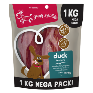 Yours Droolly Duck Tenders Dog Treats - 1kg