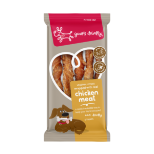 Yours Droolly Chicken Wrapped Small Sticks Dog Treats - 5 pack