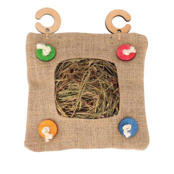 Nature Island Hanging Hay Forager Bag For Small Animals – each