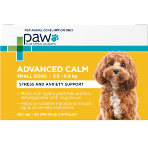 Paw Pure Animal Wellbeing Advanced Calm Stress Anxiety Support Small Dogs - 30 Sprinkle Capsules