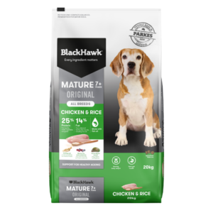 Black Hawk Original Chicken and Rice Senior Dry Dog Food - 20kg