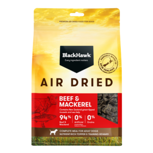 Black Hawk Air Dried Beef & Mackerel Adult Dog Food - 450g