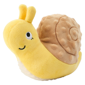 Paws For Life 2 in 1 Plush Snail and TPR Spikey Ball Dog Toy - One Size