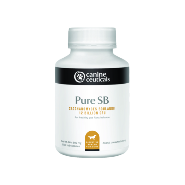 Canine Ceuticals Pure SB Saccharomyces Probiotic Capsules For Dogs – 60 Capsules