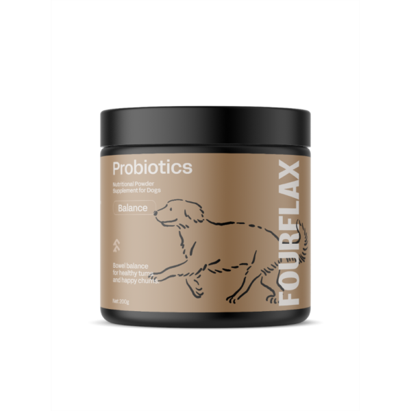 Fourflax Probiotics – Immunity Digestive Support Powder for Dogs – 200g