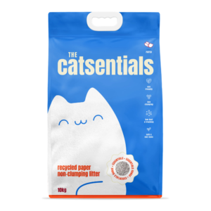 The Catsentials Recycled Paper Non Clumping Litter - 10kg
