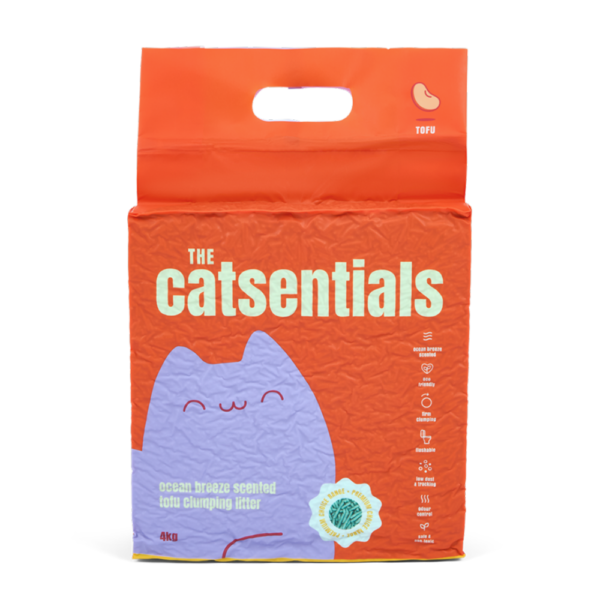 The Catsentials Ocean Breeze Tofu Clumping Litter