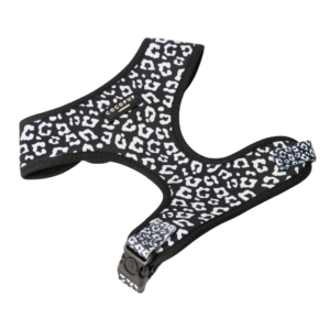 Cocopup London Adjustable Neck Dog Harness in Black Leopard - X Small