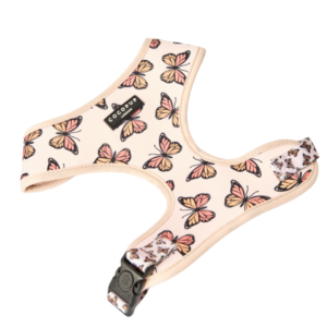 Cocopup London Adjustable Neck Dog Harness in Boujee Butterfly Pink - Medium